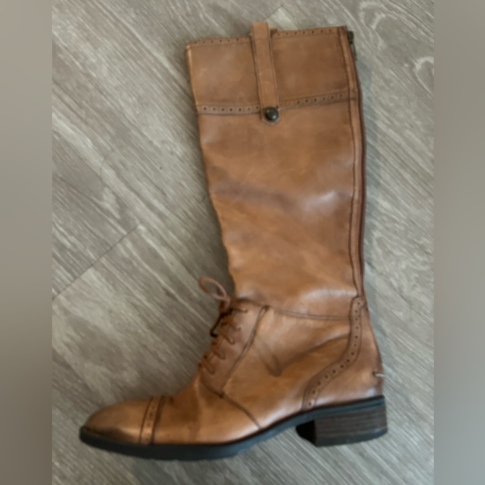 Sam Edelman Perron tan leather riding boot